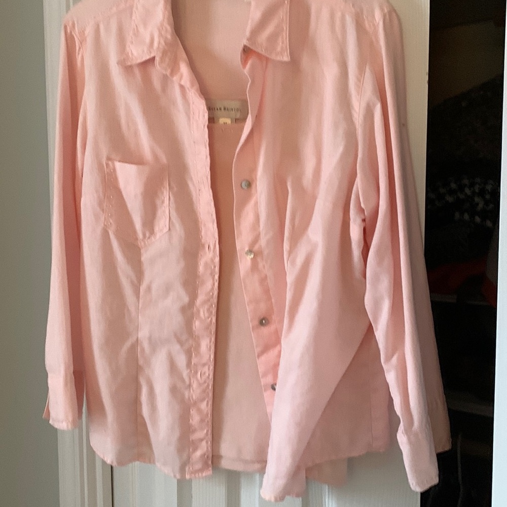 Linen blouse and tank set